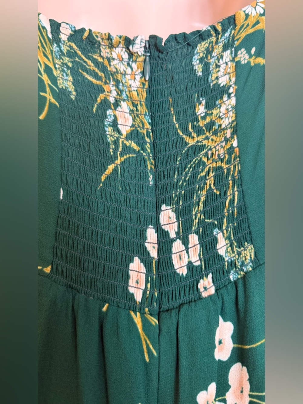 Reformation Rosi Floral Buena Green Floral Midi Dress Size 6 - Picture 7 of 9